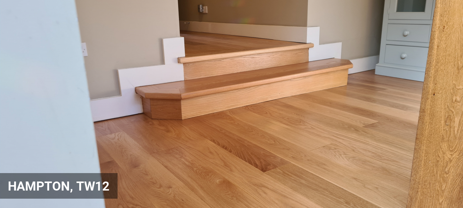 Prime Solid Oak Flooring Restoration in Hampton in Hampton, TW12