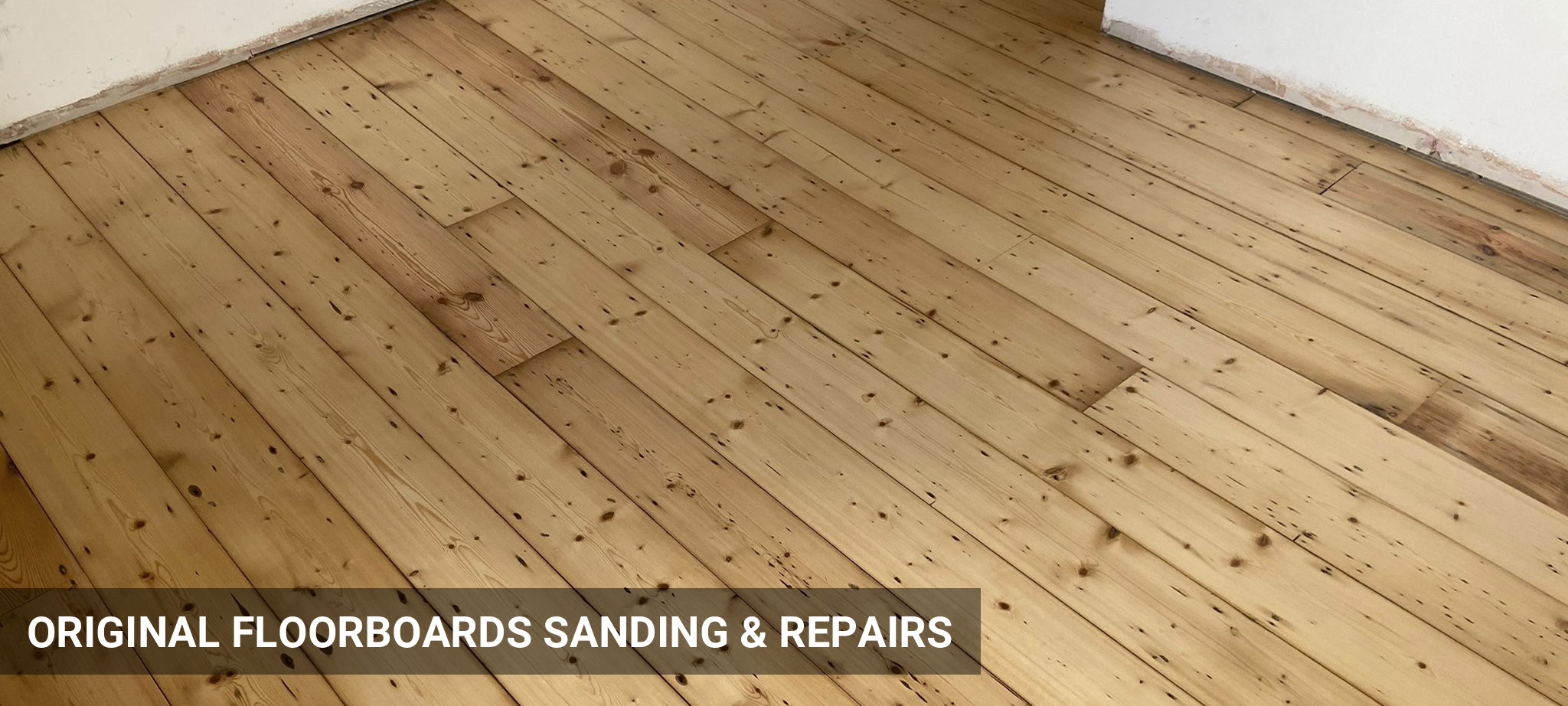 Sanding & Repairs for Original Floorboards with Clear Finish in Clapton, E5