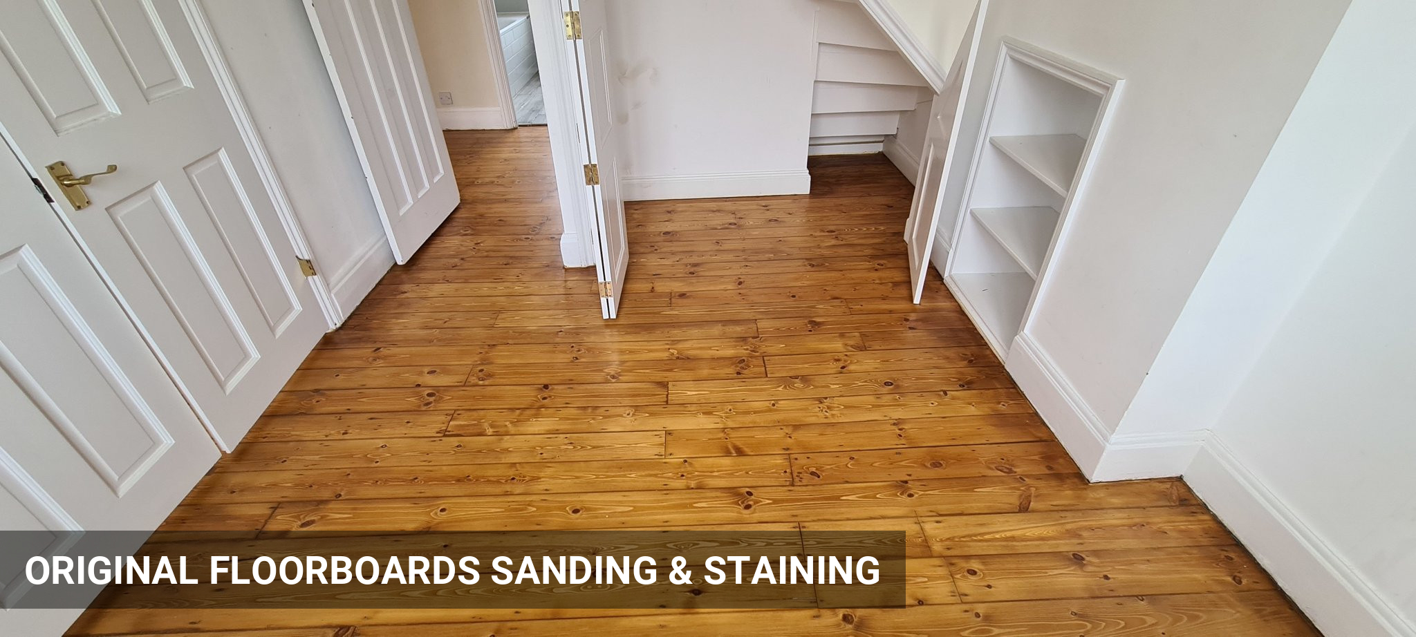 Original Floorboards Sanding & Staining in Medium Oak in Dulwich, SE21