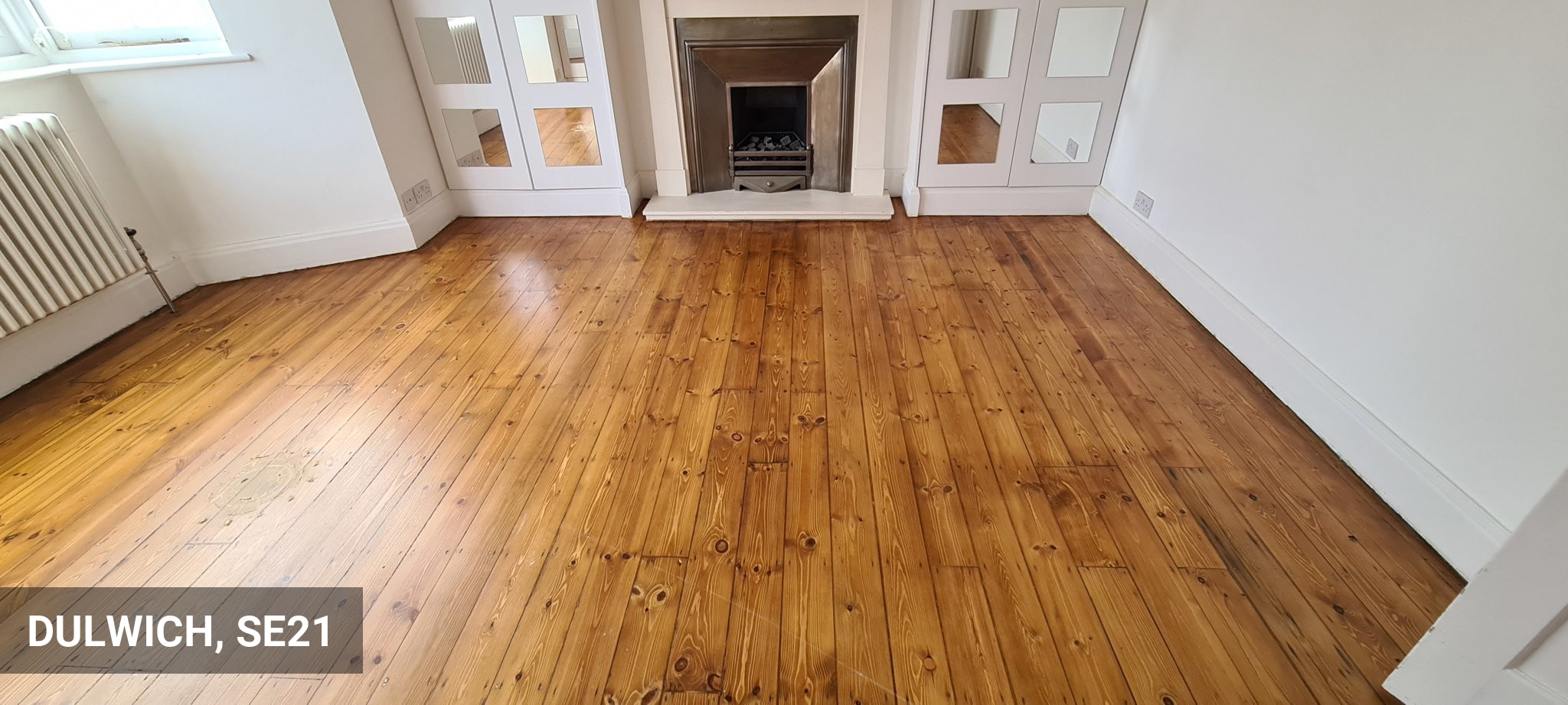 Original Floorboards Sanding & Staining in Medium Oak in Dulwich, SE21
