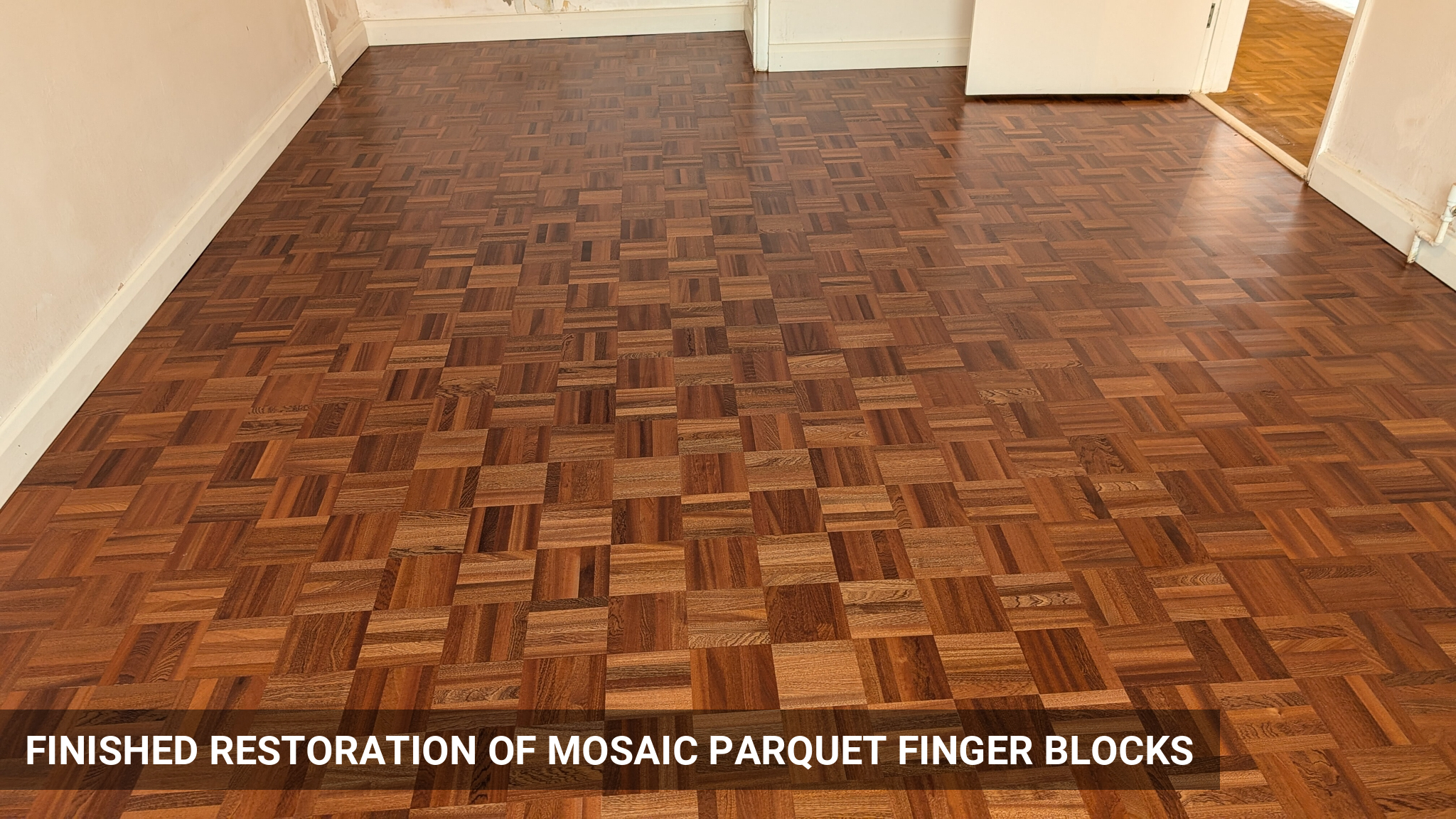 Mosaic Parquet Fingers Renovation & Gap Filling in Blackheath