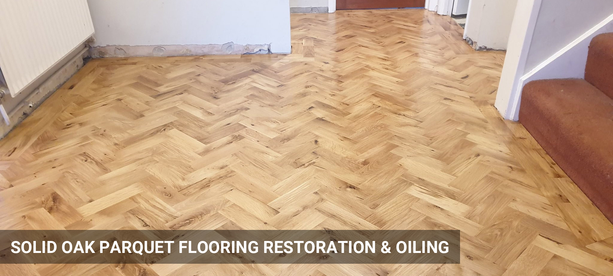 Rustic Solid Oak Parquet Flooring Restoration & Oiling in Eltham, SE9
