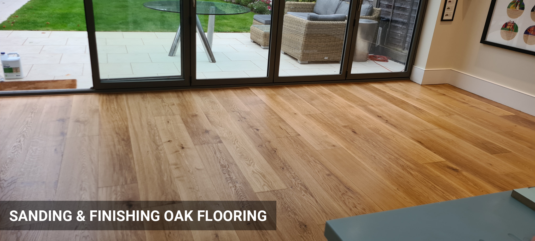 Sanding & Finishing Extra Wide Oak Flooring Planks in Kingston