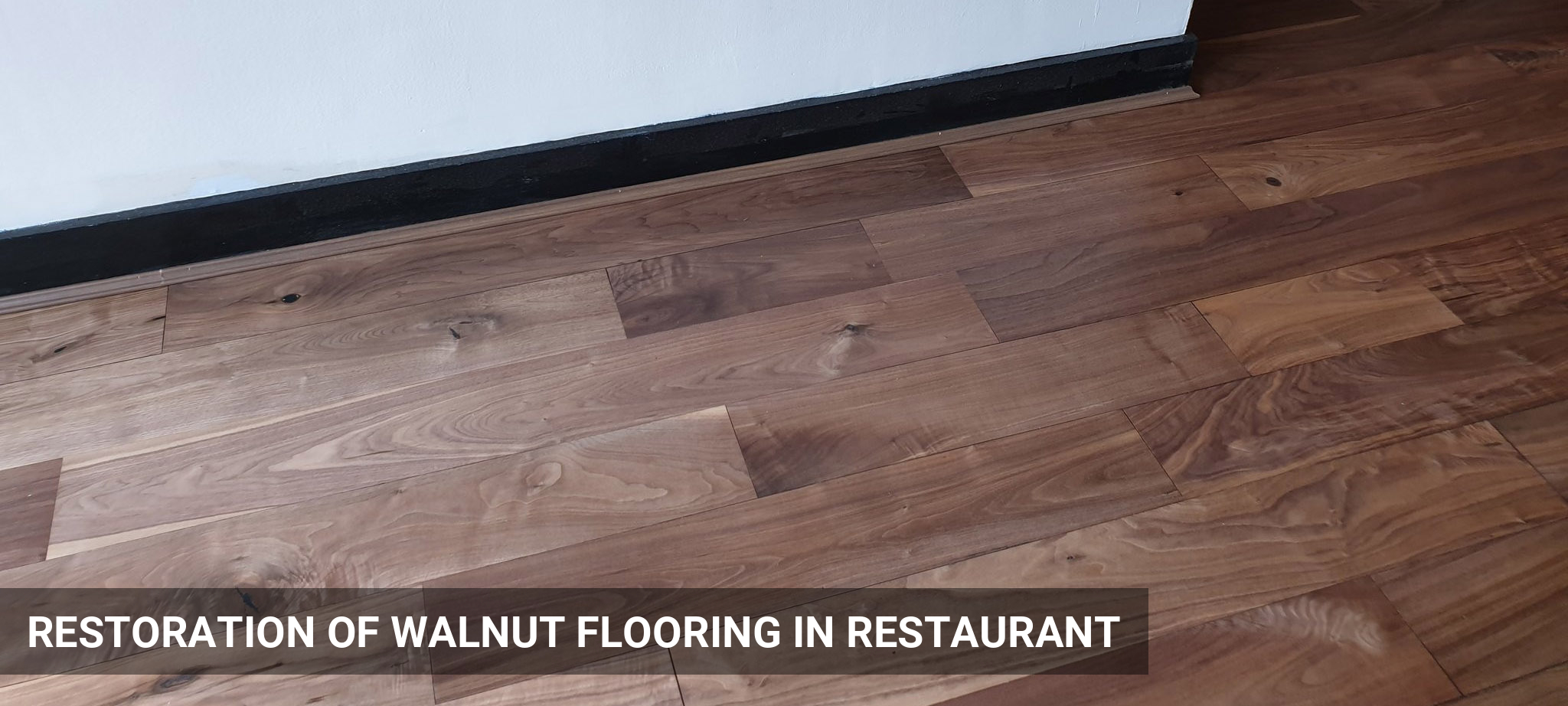 Restoration of Walnut Flooring in Restaurant in Balham, SW12